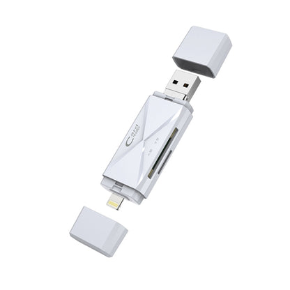 Многофункциональный картридер ADS-208 8 Pin+USB+Micro USB
