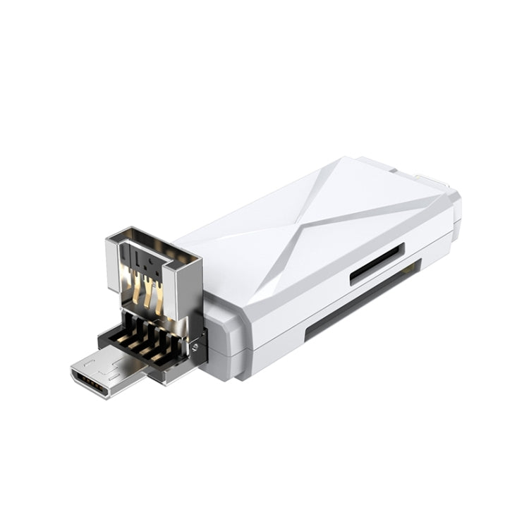 Многофункциональный картридер ADS-208 8 Pin+USB+Micro USB