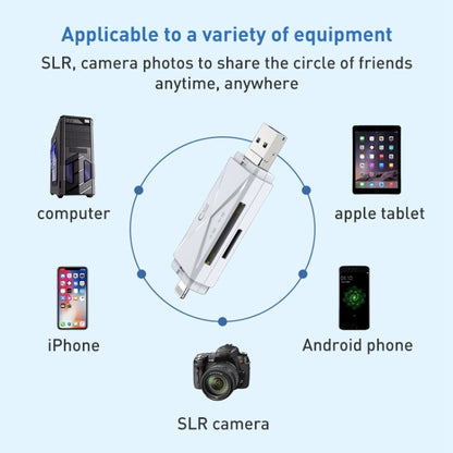 Многофункциональный картридер ADS-208 8 Pin+USB+Micro USB