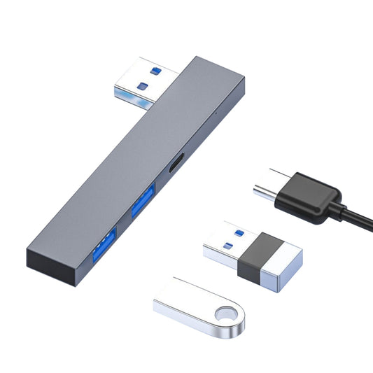 Адаптер 889C USB-штекер на USB 2.0+USB 3.0+USB-C/Type-C (гнездо)