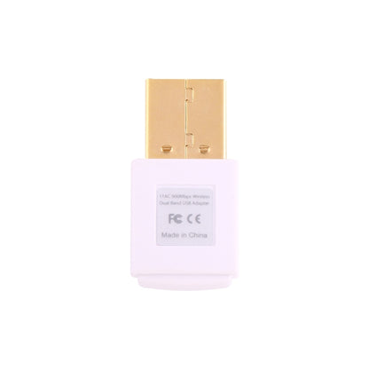 EDUP EP-AC1619 Мини Беспроводная USB-карта 600 Мбит/с 2,4 ГГц / 5,8 ГГц 150 Мбит/с + 433 Мбит/с Двухдиапазонная WiFi-сетевая карта для ноутбука / ноутбука / ПК
