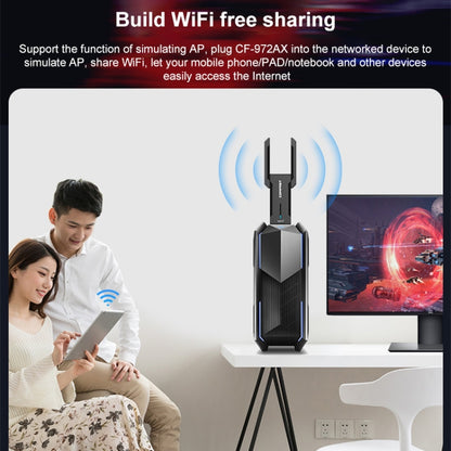 COMFAST 972AX 5400Mbps WiFi6 brīvas diska USB bezvadu tīkla karte