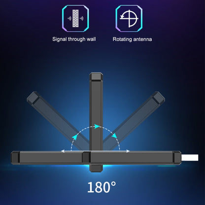 COMFAST 972AX 5400Mbps WiFi6 brīvas diska USB bezvadu tīkla karte