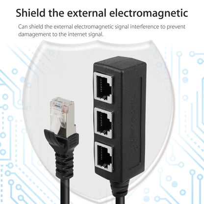 Сетевой удлинитель-разветвитель RJ45 для локальной сети Ethernet с 1 на 3 розетки