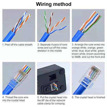 100 шт. экранированных проходных разъемов RJ45 Cat5e, модульных штекеров