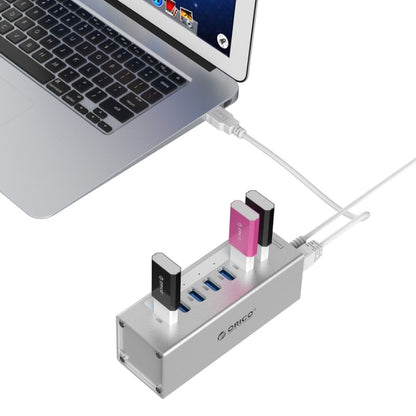 ORICO A3H7 алюминиевый высокоскоростной концентратор USB 3.0 на 7 портов с блоком питания 12 В/2,5 А для ноутбуков