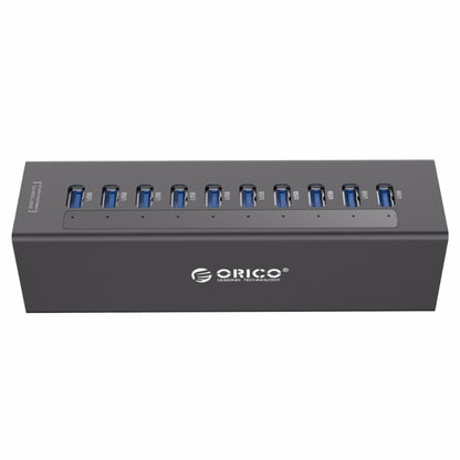 ORICO A3H10 алюминиевый высокоскоростной концентратор USB 3.0 на 10 портов с адаптером питания для ноутбуков