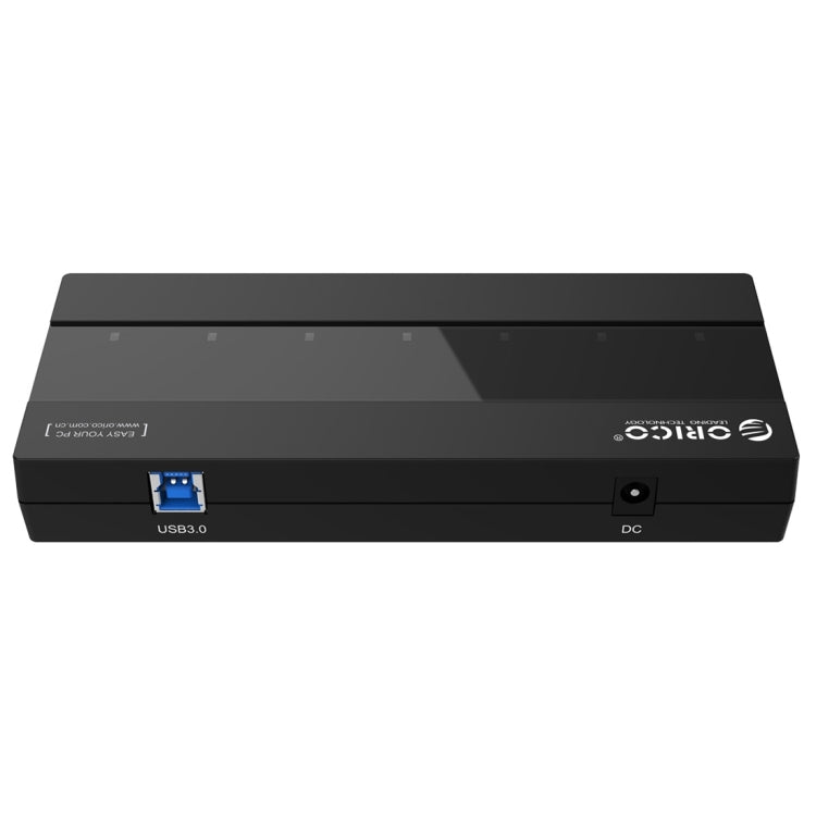ORICO H727RK-U3 ABS High Speed 7 Ports USB 3.0 HUB with 12V Power Adapter for Laptops / Smartphones