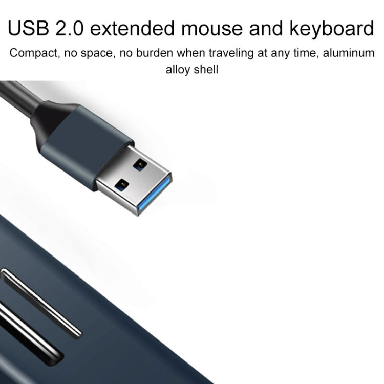 15101 5 in 1 USB3.0 to 3 x USB + SD / TF Card Reader HUB Adapter