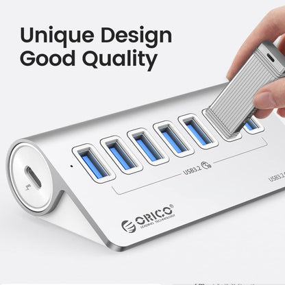 ORICO M3U7-G2 7-портовый USB 3.2 Gen2 10 Гбит/с концентратор из алюминиевого сплава с кабелем 1 м