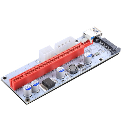 PCE164P-N06 VER008S USB 3.0 PCI-E Express 1x to 16x PCI-E Extender Riser Card Adapter 15 Pin SATA Power 6 Pin + 4 Pin Power Supply Port with 60cm USB Cable