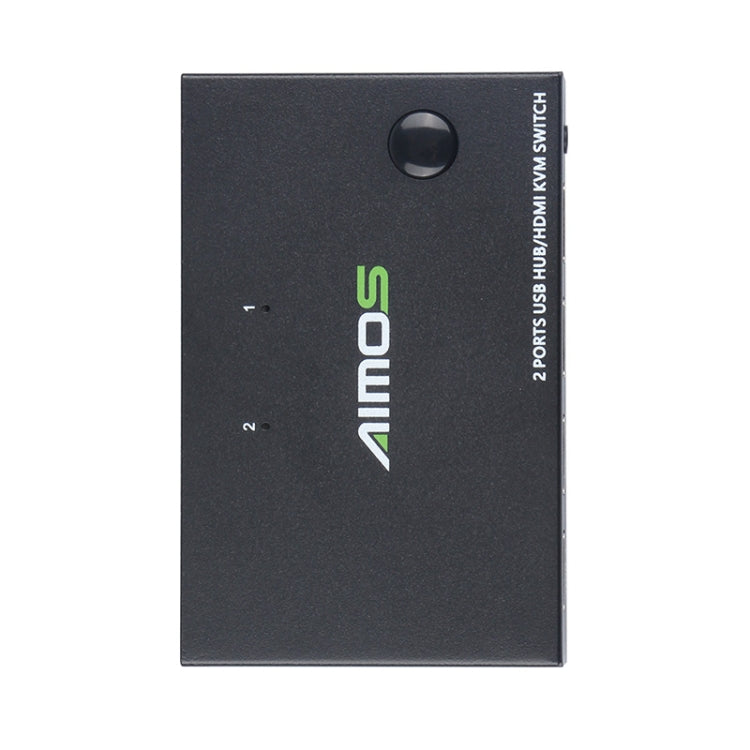 AIMOS AM-KVM201CC 2-портовый USB-концентратор HDMI KVM-переключатель без удлинительного кабеля