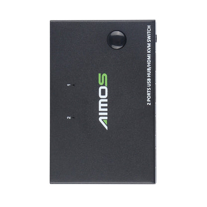 AIMOS AM-KVM201CC 2-портовый USB-концентратор HDMI KVM-переключатель без удлинительного кабеля