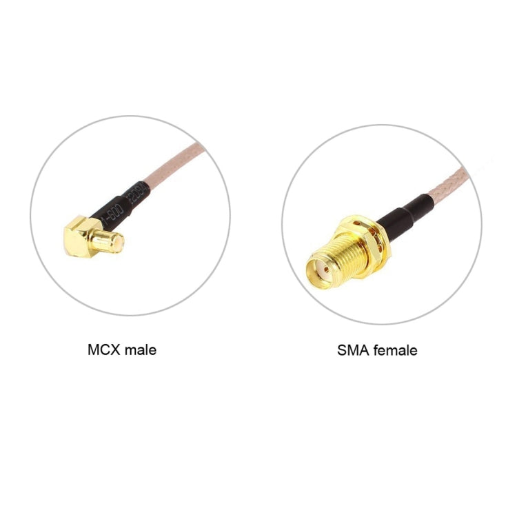 15 см SMA Female - MCX Male прямоугольный адаптер коаксиальный РЧ-кабель RG316