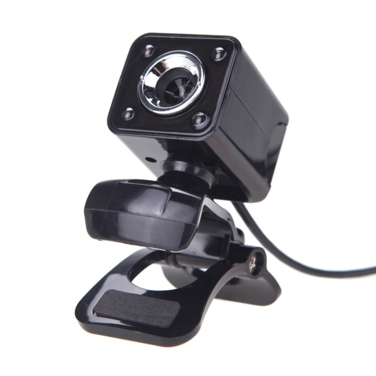 Веб-камера A862 с вращением на 360 градусов, разрешением 480P, USB-проводная камера с микрофоном и 4 светодиодами для настольного компьютера или ноутбука со Skype. Длина кабеля: 1,4 м