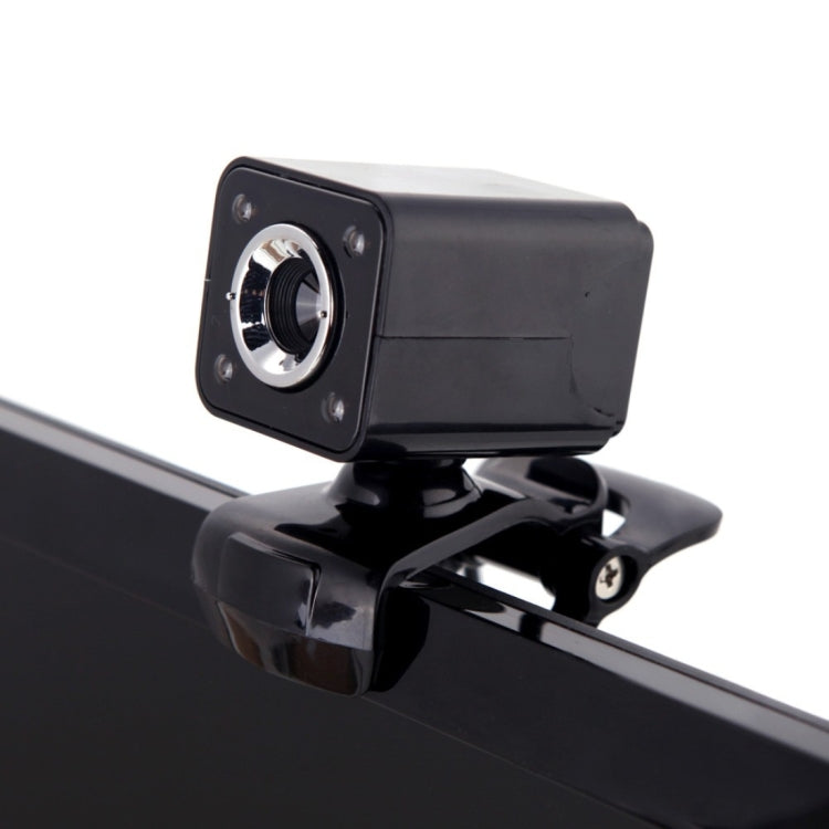 Веб-камера A862 с вращением на 360 градусов, разрешением 480P, USB-проводная камера с микрофоном и 4 светодиодами для настольного компьютера или ноутбука со Skype. Длина кабеля: 1,4 м