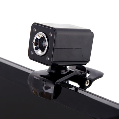 Веб-камера A862 с вращением на 360 градусов, разрешением 480P, USB-проводная камера с микрофоном и 4 светодиодами для настольного компьютера или ноутбука со Skype. Длина кабеля: 1,4 м