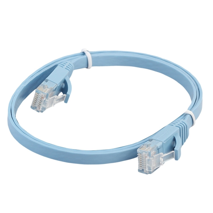 0.5m CAT6 Ultra-thin Flat Ethernet Network LAN Cable, Patch Lead RJ45