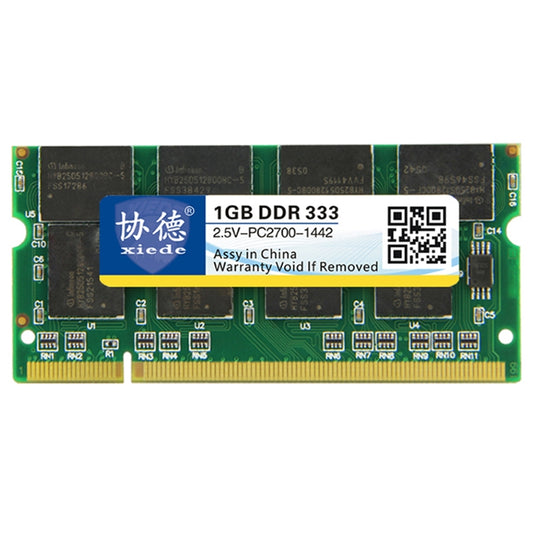 Модуль оперативной памяти XIEDE X008 DDR 333 МГц 1 ГБ, полная совместимость, для ноутбука