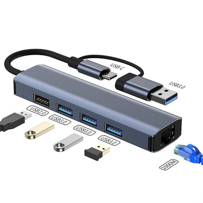 BYL-2208TU 5 в 2 USB + USB-C / Type-C - USB Многофункциональная док-станция-концентратор Адаптер