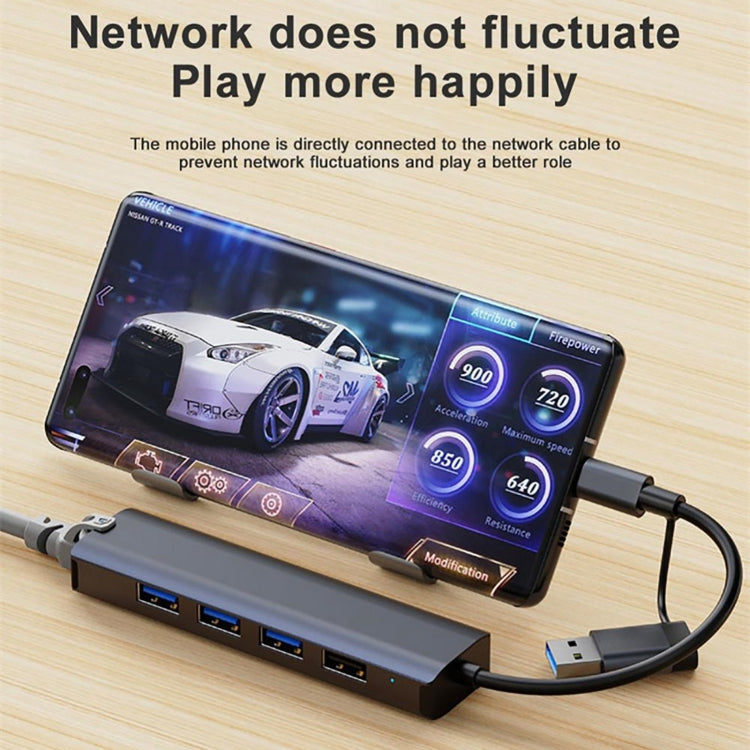BYL-2208TU 5 в 2 USB + USB-C / Type-C - USB Многофункциональная док-станция-концентратор Адаптер