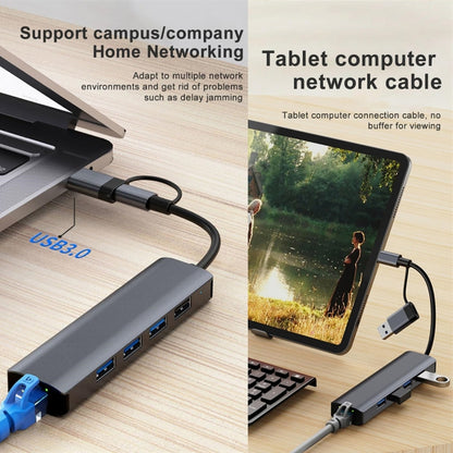 BYL-2208TU 5 в 2 USB + USB-C / Type-C - USB Многофункциональная док-станция-концентратор Адаптер