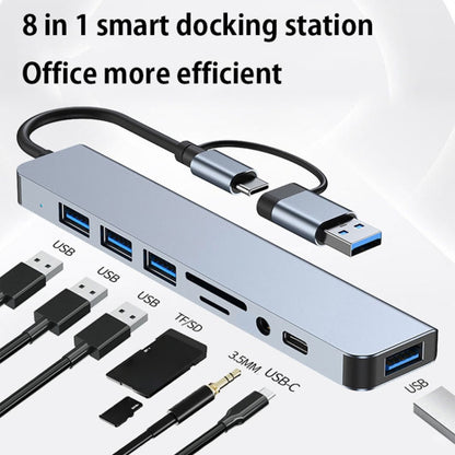 BYL-2218TU 8-в-1 USB + USB-C / Type-C - USB Многофункциональная док-станция-концентратор Адаптер