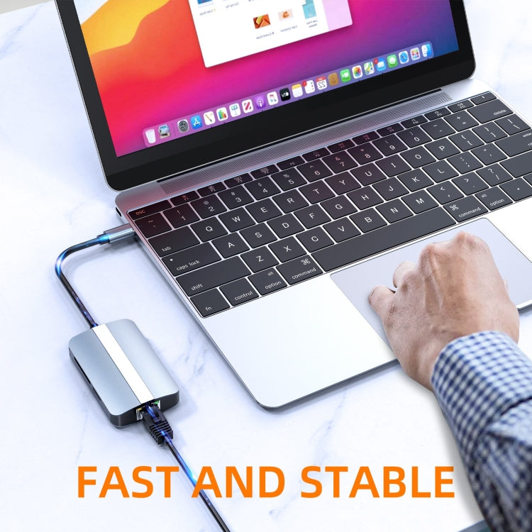 BYL-2112 5-в-1 USB-C / Type-C - USB Многофункциональная док-станция-концентратор Адаптер