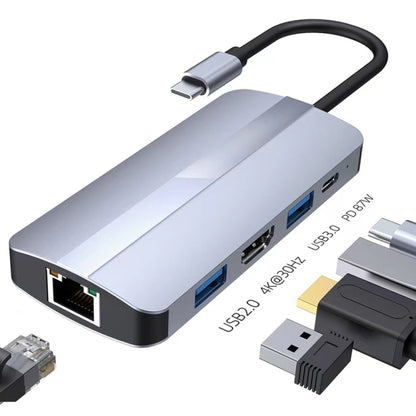 BYL-2109 5-в-1 USB-C / Type-C - USB Многофункциональная док-станция-концентратор Адаптер