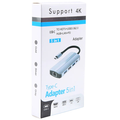 BYL-2109 5-в-1 USB-C / Type-C - USB Многофункциональная док-станция-концентратор Адаптер