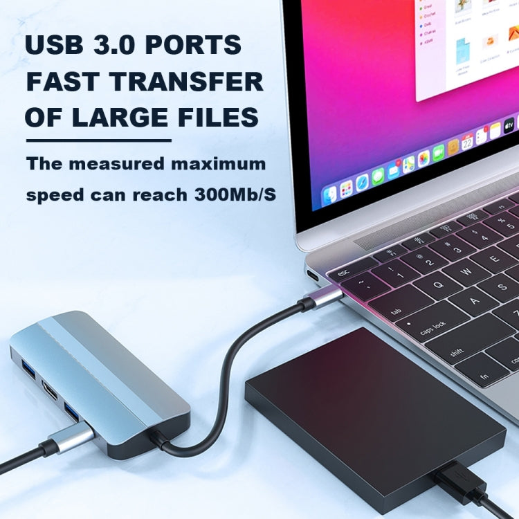 BYL-2109 5-в-1 USB-C / Type-C - USB Многофункциональная док-станция-концентратор Адаптер