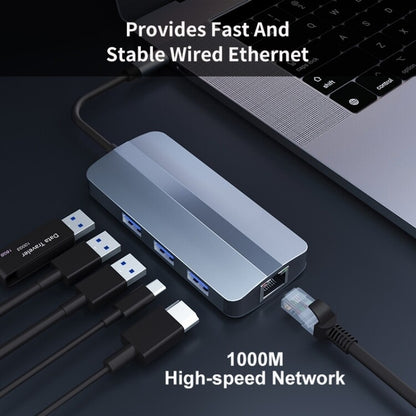 BYL-2209 6-в-1 USB-C / Type-C - USB Многофункциональная док-станция-концентратор Адаптер