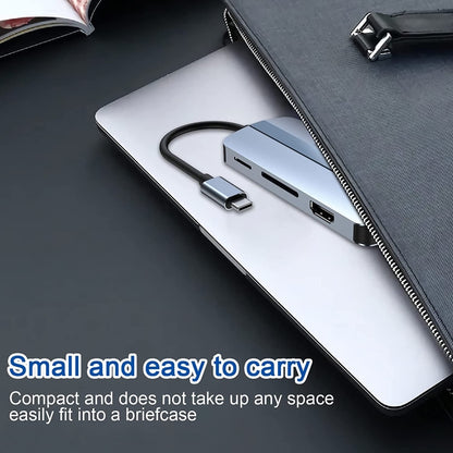 BYL-2105 8-в-1 USB-C / Type-C - USB Многофункциональная док-станция-концентратор Адаптер