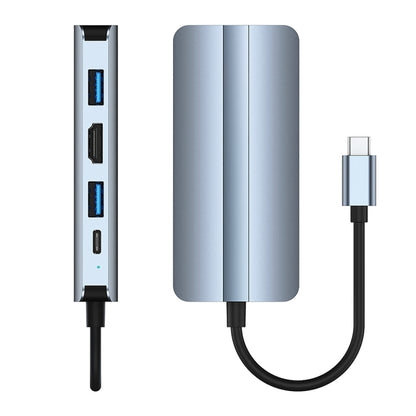 BYL-2205 8-в-1 USB-C / Type-C - USB Многофункциональная док-станция-концентратор Адаптер