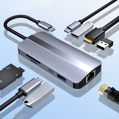BYL-2206 9-в-1 USB-C / Type-C - USB Многофункциональная док-станция-концентратор Адаптер