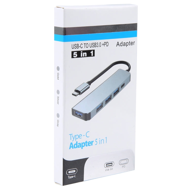 BYL-2301T 5-в-1 USB-C / Type-C - USB Многофункциональная док-станция-концентратор Адаптер