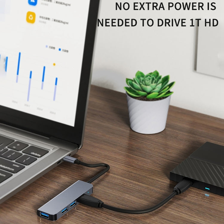 BYL-2301T 5-в-1 USB-C / Type-C - USB Многофункциональная док-станция-концентратор Адаптер