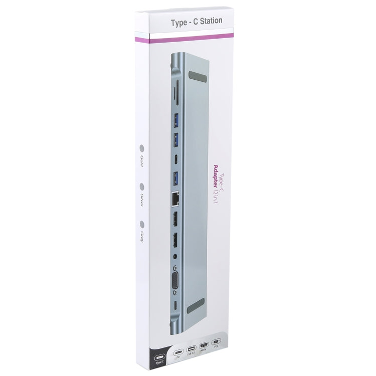 BYL-2003U2 12-в-1 USB-C / Type-C - USB Многофункциональная док-станция-концентратор Адаптер
