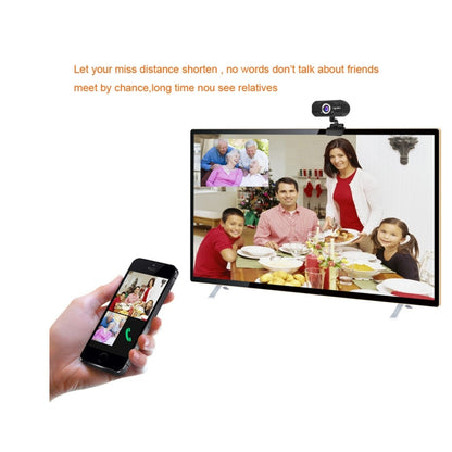 HXSJ S50 30fps 100 Megapixel 720P HD Webcam for Desktop / Laptop / Smart TV, with 10m Sound Absorbing Microphone, Cable Length: 1.4m