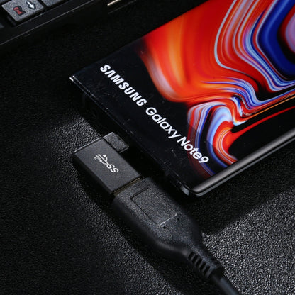 Type-C / USB-C Male to USB 3.2 Female 90 Degree Elbow Head Aluminium Alloy Adapter