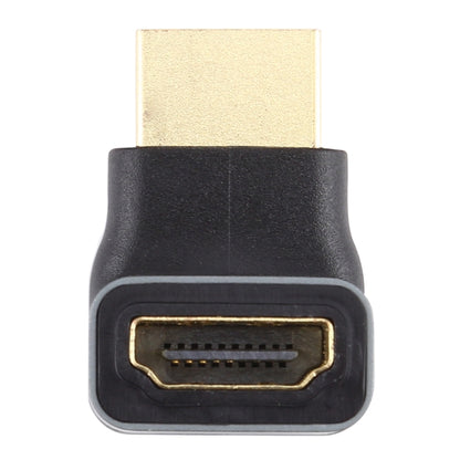 Адаптер HDMI-штекер - HDMI-гнездо с угловой головкой 90 градусов из алюминиевого сплава