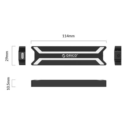 Корпус для твердотельного накопителя ORICO PBM2 NVMe M.2, тип C, USB 3.1, жесткий диск (10 Гбит/с)