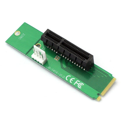 Адаптер-конвертер PCI-E 4X Female - NGFF M.2 M Key Male с кабелем питания