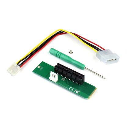 Адаптер-конвертер PCI-E 4X Female - NGFF M.2 M Key Male с кабелем питания