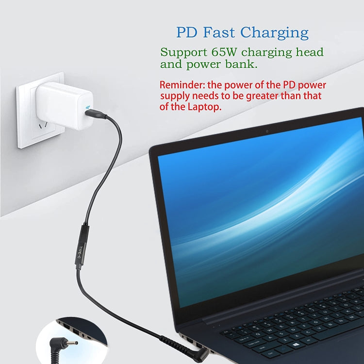 Кабель-адаптер питания и зарядного устройства USB-C/Type-C на 4,0 x 1,35 мм