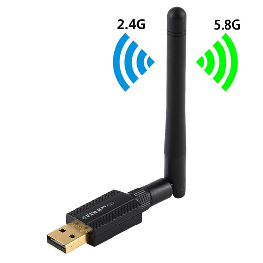 EDUP EP-AC1661 2 в 1 Bluetooth 4.2 + двухдиапазонный высокоскоростной беспроводной USB-адаптер 600 Мбит/с с WiFi-приемником