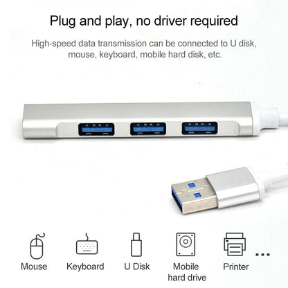 Адаптер-концентратор из алюминиевого сплава A-809 с 4 портами USB 3.0 на USB 3.0
