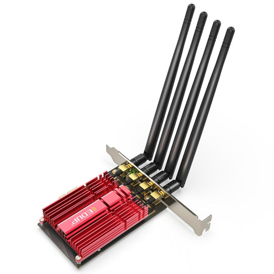 EDUP 9633-800 AC1900 Мбит/с 2,4 ГГц и 5 ГГц двухдиапазонный PCI-Express адаптер внешняя сетевая карта с 4 антеннами