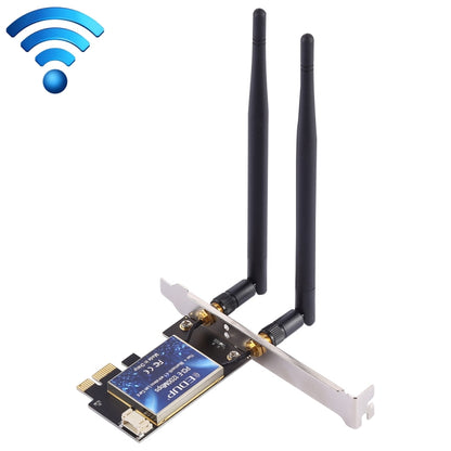 EDUP EP-9620 2 в 1 AC1200 Мбит/с 2,4 ГГц и 5,8 ГГц двухдиапазонный PCI-E WiFi-адаптер с 2 антеннами внешняя сетевая карта + Bluetooth