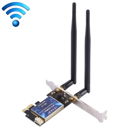 EDUP EP-9620 2 в 1 AC1200 Мбит/с 2,4 ГГц и 5,8 ГГц двухдиапазонный PCI-E WiFi-адаптер с 2 антеннами внешняя сетевая карта + Bluetooth